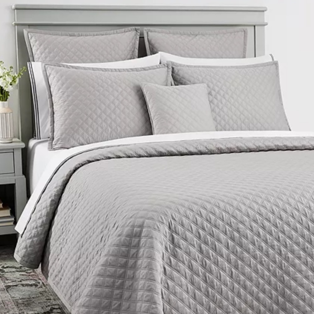 Hudson Park Collection Double Diamond King Pillow Sham